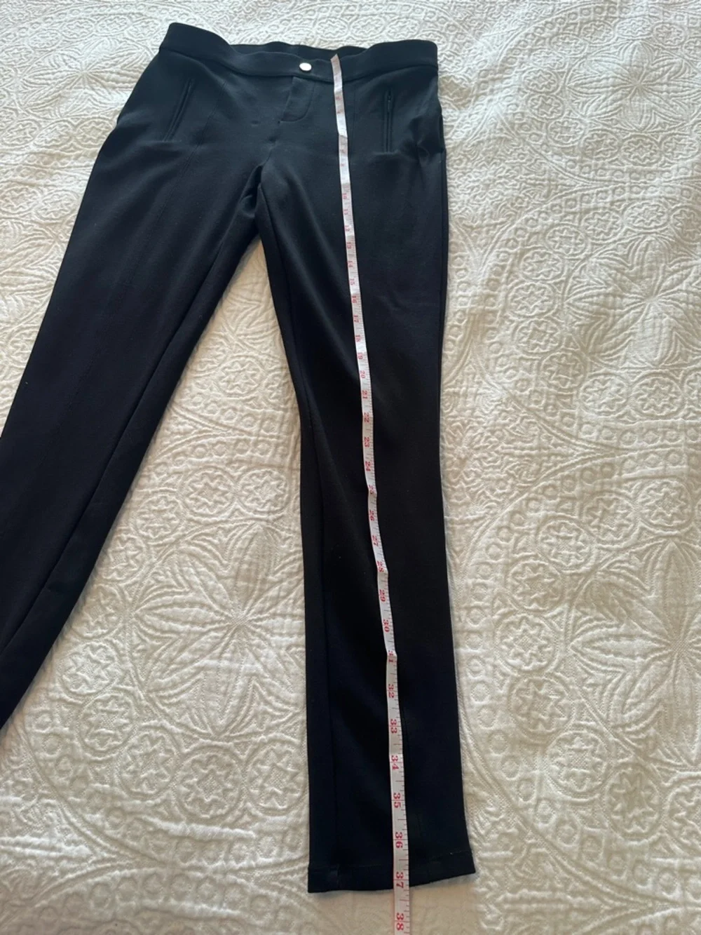Philosophy Black Slim Ponte Ankle Pants Leggings